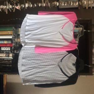 SOLD## Set of Victoria’s Secret baseball tees.